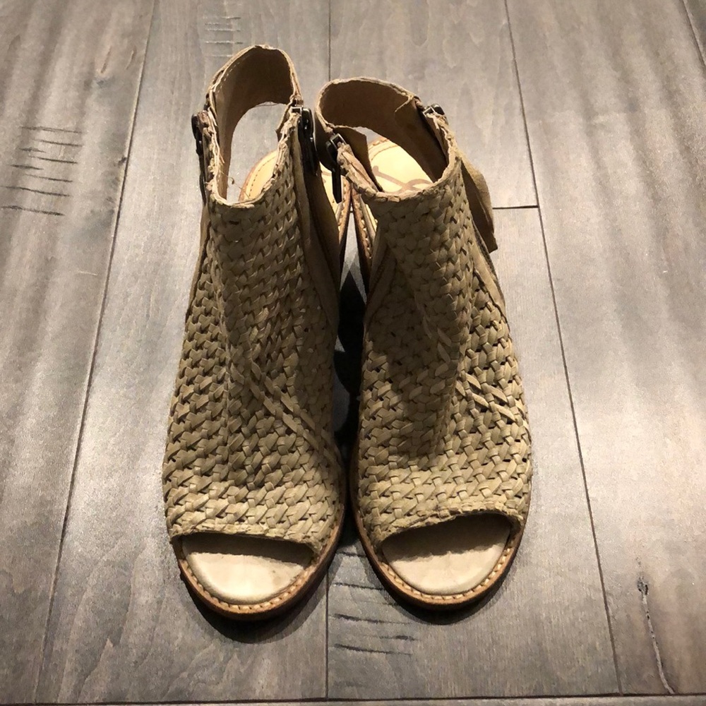 Sam Edelman chunky heel, open toed sandal